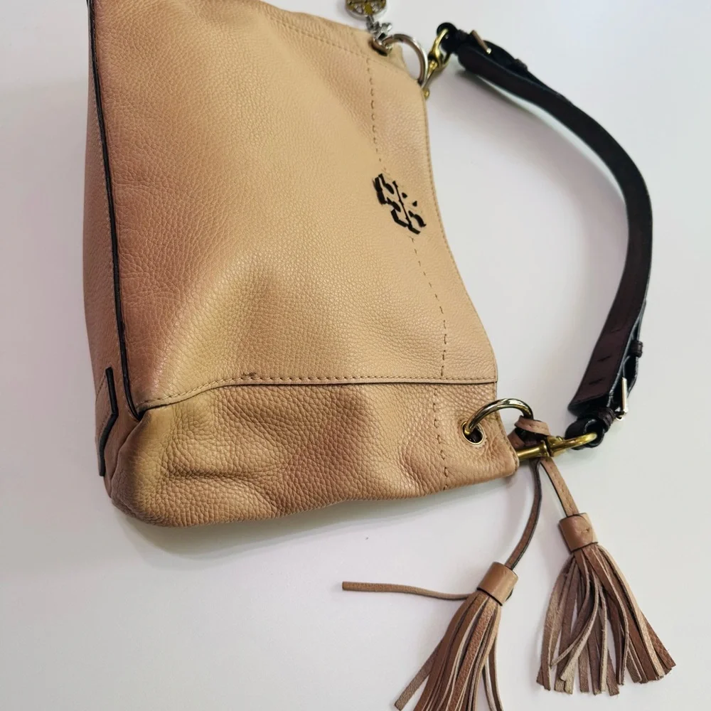 TORY BURCH SHOULDER BAG PEBBLE LEATHER
